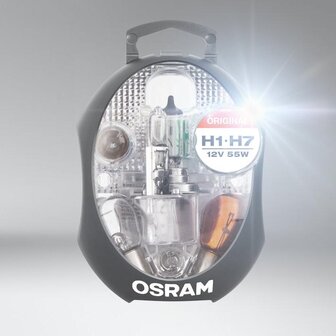 Osram H1+H7 Spare Lamps 12V For Cars