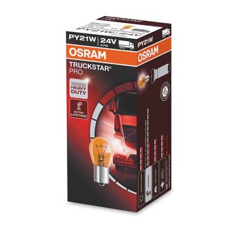 Osram PY21W Light Bulb BAU15s Truckstar Pro 10 Pieces