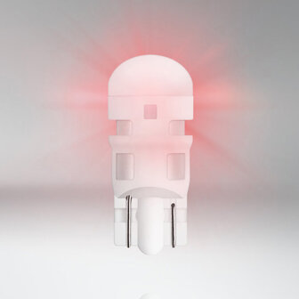 Osram W5W W2.1x9.5d Red LED Lamp 