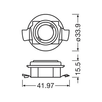 Osram H7 Ledriving Adapter Set 64210DA01-1
