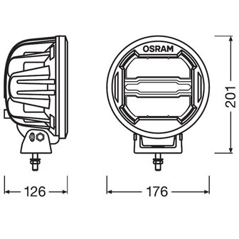 Osram LED Driving Light Round MX180-CB