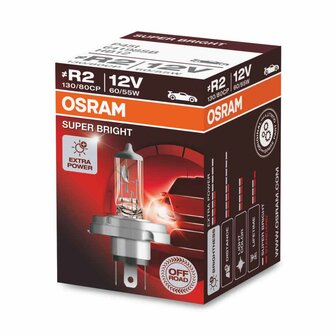 Osram R2 Halogen Lamp 12V 60/55W P45t Super Bright Premium