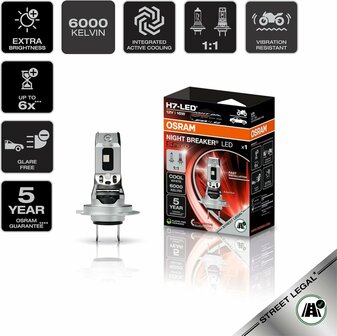 Osram Night Breaker LED Speed H7 450 Street Legal | +330%