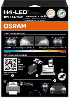Osram Night Breaker LED Speed H4 450 Street Legal | +450%