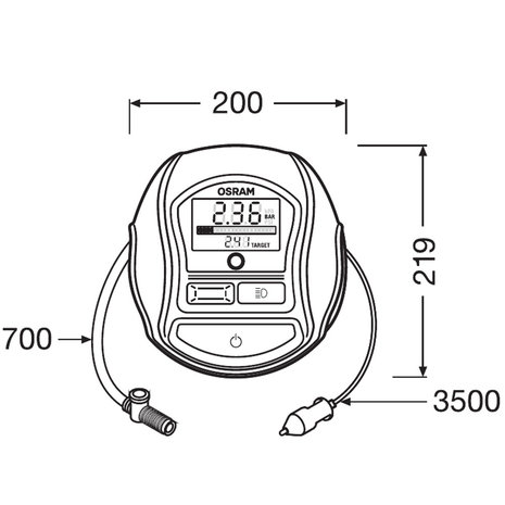 Osram TYREinflate 1000 Tire Inflator