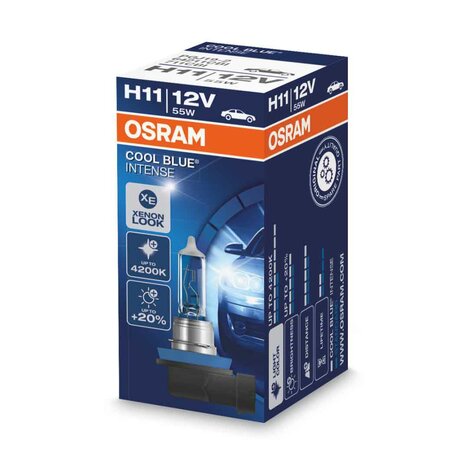 Osram H11 Halogen Lamp 12V 55W Cool Blue Intense PGJ19-2