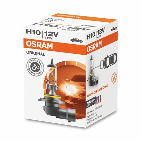 Osram Halogen Bulb H10 Original Line 12V 42W PY20d