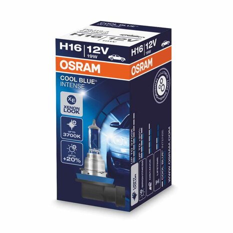 Osram H16 Halogen Lamp 12V 19W Cool Blue Intense PGJ19-3