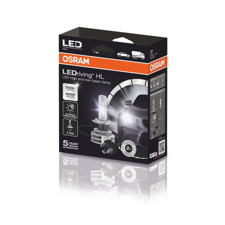 Osram H4 LED Headlamp P43t Pair 12-24 volt