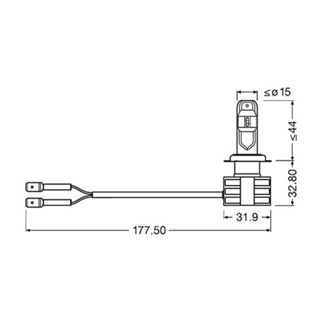 Osram H7 LED Headlight PX26d 12-24 Volt 2 Pieces