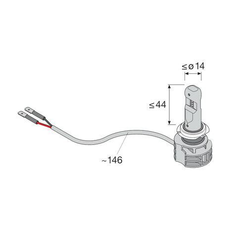 Osram H7 LED Headlight PX26d 12-24 Volt 2 Pieces