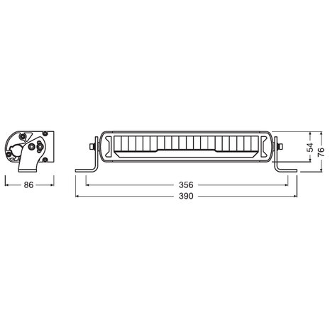 Osram LED Lightbar + Position Light MX-250CB 31CM