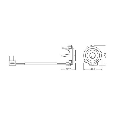 Osram H7 Ledriving Adapter Set 64210DA05