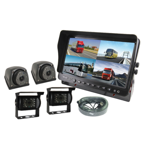 7" AI Wired Reversing Camera Set | Incl. 4 Cameras