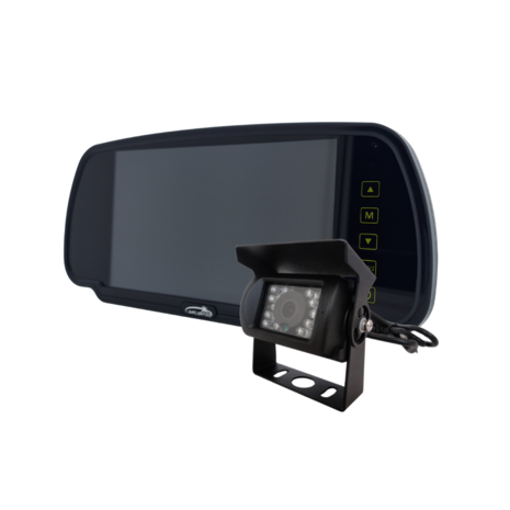 7" Rearview Mirror Camera Set Wired