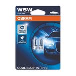 Osram W5W Light Bulb 12V 5W Cool Blue Intense W2.1x9.5d 2 Pieces Osram W5W Light Bulb 12V 5W Cool Blue Intense W2.1x9.5d 2 Pieces